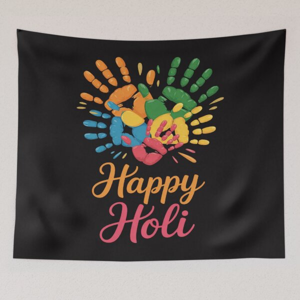 Item preview, Happy Holi Colors Splash Heart For Family Party Funny designed and sold by Ikwalima.