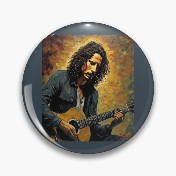 Artikelvorschau, „Chris Cornell: Grunge-Poesie-Porträt“ entworfen und verkauft von Artisticanvas.