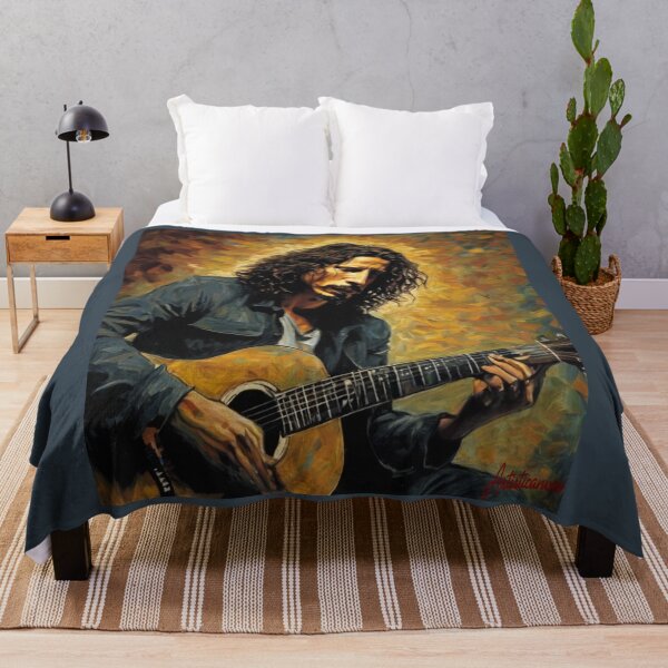 Artikelvorschau, „Chris Cornell: Grunge-Poesie-Porträt“ entworfen und verkauft von Artisticanvas.