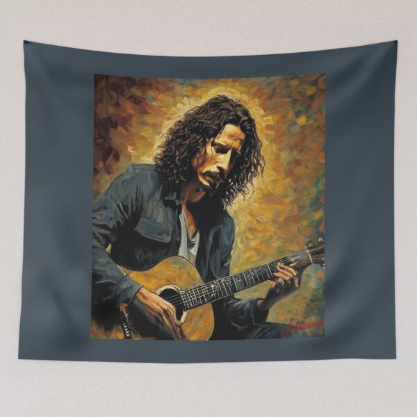 Item preview, "Chris Cornell: Grunge Poetry Portrait" designed and sold by Artisticanvas.