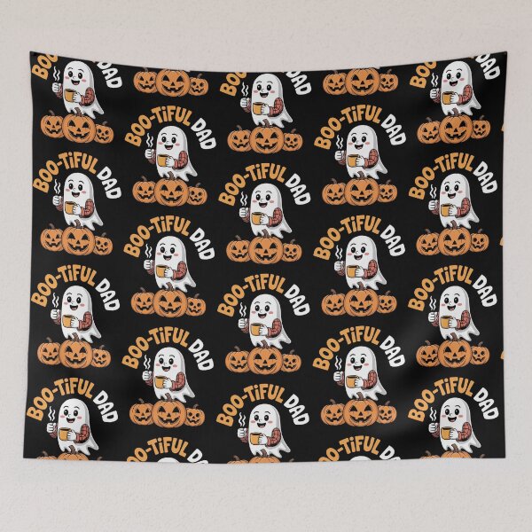 Item preview, Boo-tiful Dad – Cute Ghost Autumn Coffee Lover designed and sold by Taans-Creation.