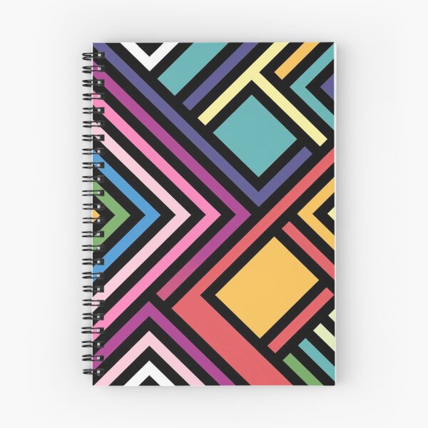 Item preview, Rainbow Geometric Chevron Pattern Black Stripes designed and sold by Ed & Harmony.