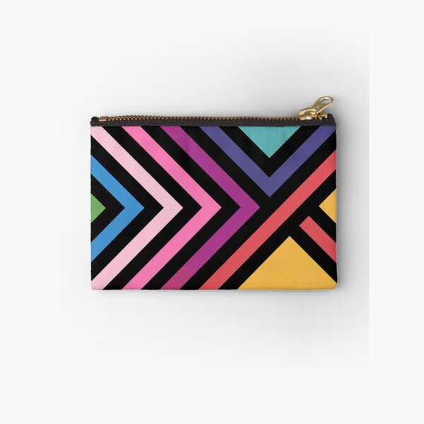 Item preview, Rainbow Geometric Chevron Pattern Black Stripes designed and sold by Ed & Harmony.