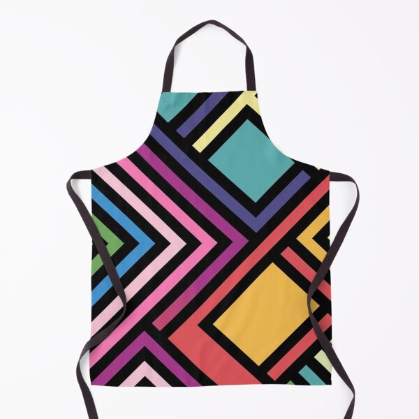 Item preview, Rainbow Geometric Chevron Pattern Black Stripes designed and sold by Ed & Harmony.