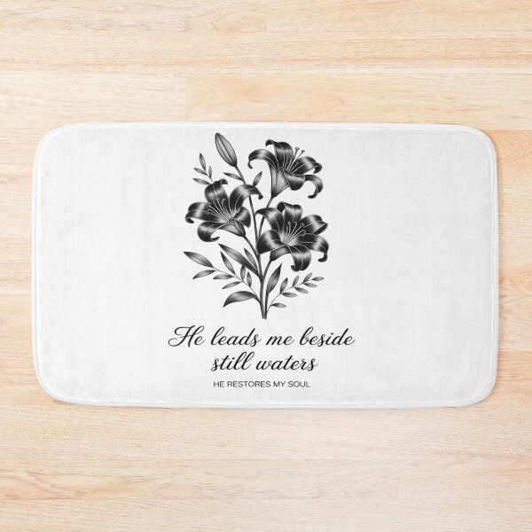 Item preview, He Leads Me Beside Still Waters He Restores My Soul designed and sold by Ikwalima.