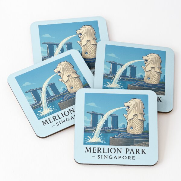 Item preview, Merlion Park - Singapore designed and sold by Myra365Art.