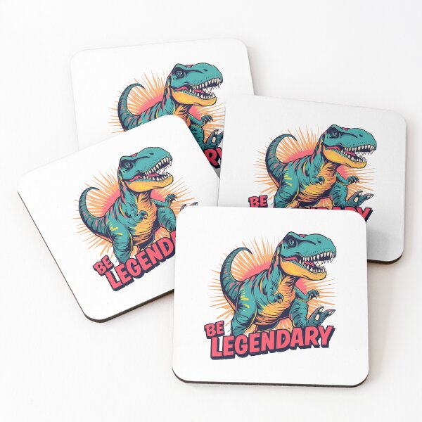 Item preview, Cool Dinosaur with ‘BE LEGENDARY’ Text designed and sold by Vectorfever.