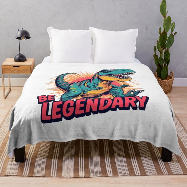 Item preview, Cool Dinosaur with ‘BE LEGENDARY’ Text designed and sold by Vectorfever.