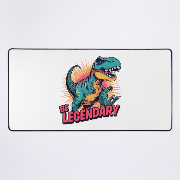 Item preview, Cool Dinosaur with ‘BE LEGENDARY’ Text designed and sold by Vectorfever.