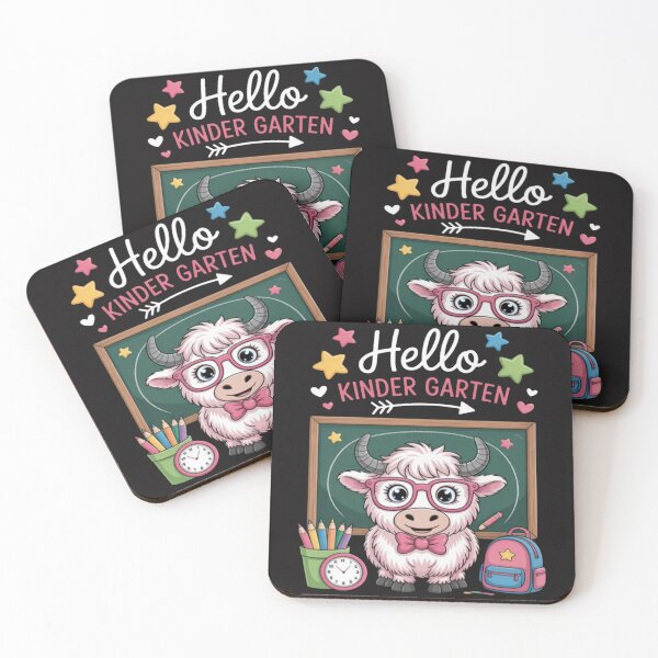 Item preview, Hello Kinder Garten Cute Cow Back To School Teacher  designed and sold by Ikwalima.