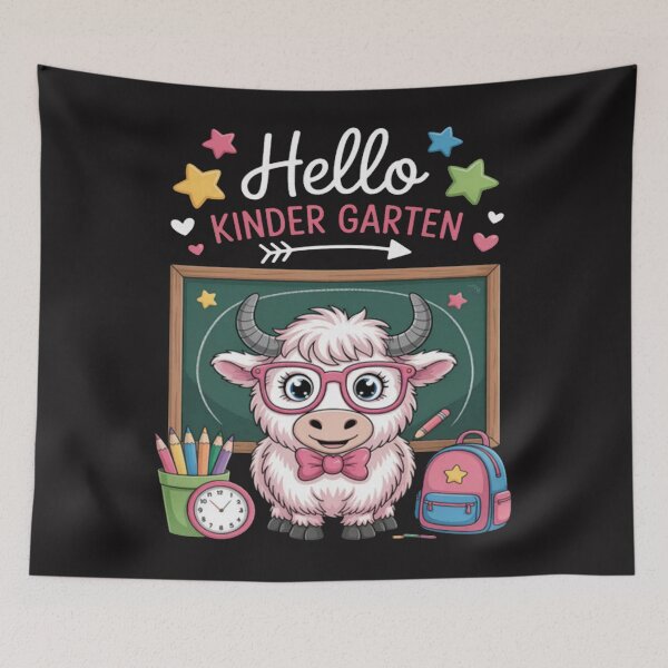 Item preview, Hello Kinder Garten Cute Cow Back To School Teacher  designed and sold by Ikwalima.