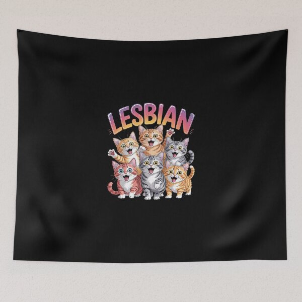 Item preview, Lesbians Eat What! Cat Gay Pride LGBTQ Pun  designed and sold by Belkisallen.