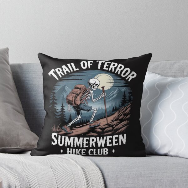 Item preview, Hiking Skeleton Camp Spooky Summerween Summer designed and sold by Ikwalima.