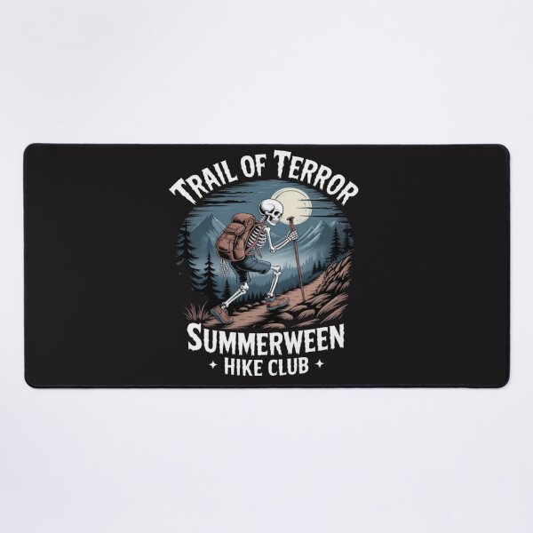 Item preview, Hiking Skeleton Camp Spooky Summerween Summer designed and sold by Ikwalima.