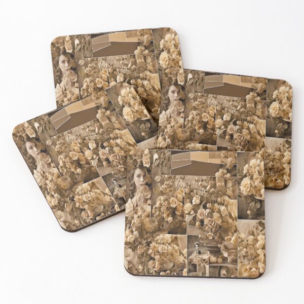 Item preview, Vintage Rose Collage – Sepia Floral Elegance designed and sold by SamartkitDesign.