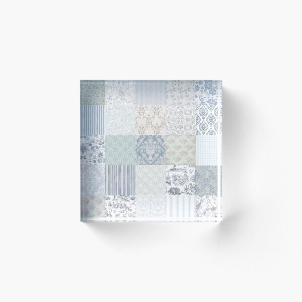 Item preview, Grandma’s Vintage Floral Patchwork Quilt designed and sold by MichalisStudio.