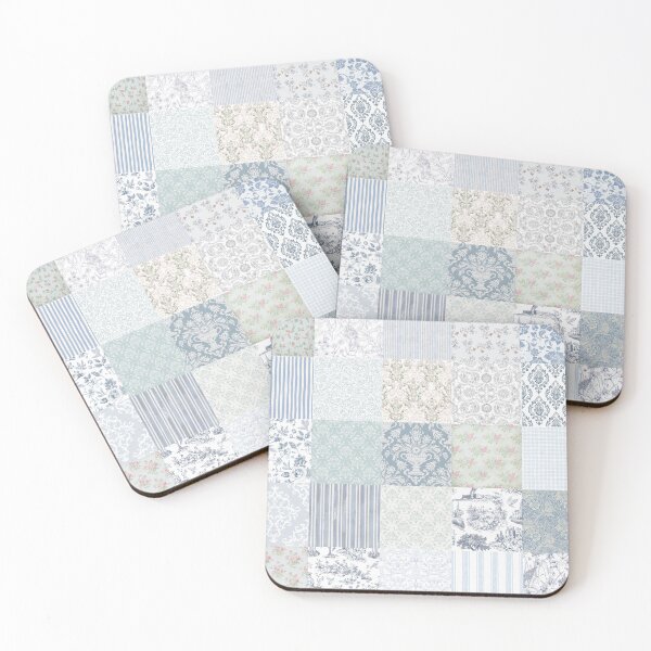 Item preview, Grandma’s Vintage Floral Patchwork Quilt designed and sold by MichalisStudio.