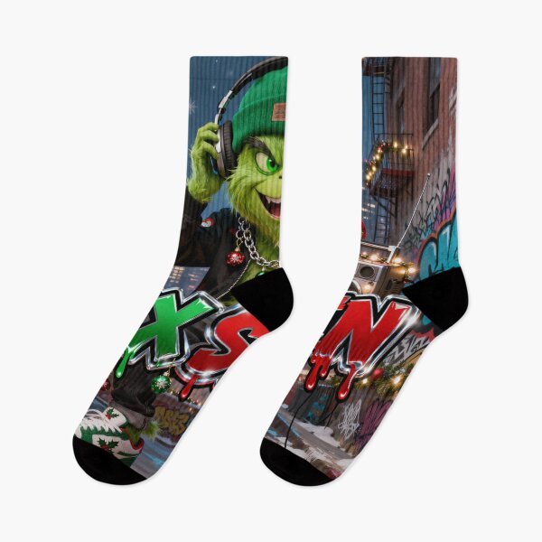 Artikelvorschau, Grinch Santa DJ Sweatshirt PNG | Hip Hop Hässliches Weihnachtsdesign Sublimation | Urban Streetwear Digitaler Download | Coole Urlaubsgrafik entworfen und verkauft von PNG PAPER STUDIO.