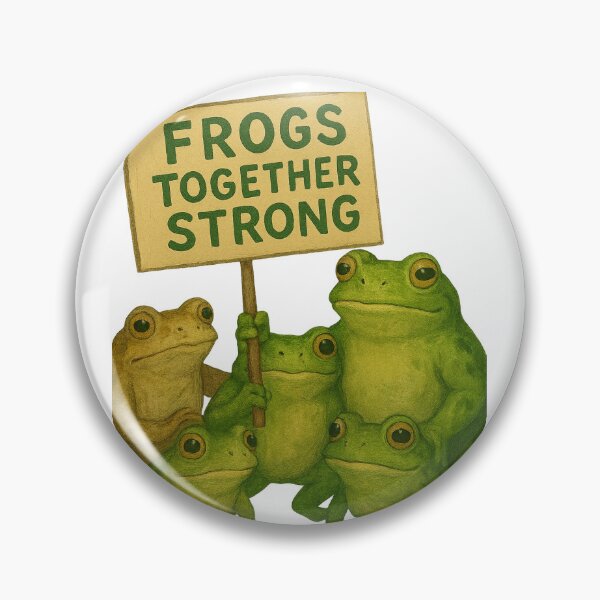 Item preview, Frogs Together Strong – Peaceful Unity Collection designed and sold by Xavier's Place.