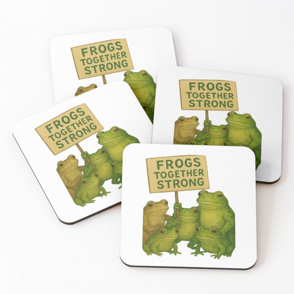 Item preview, Frogs Together Strong – Peaceful Unity Collection designed and sold by Xavier's Place.