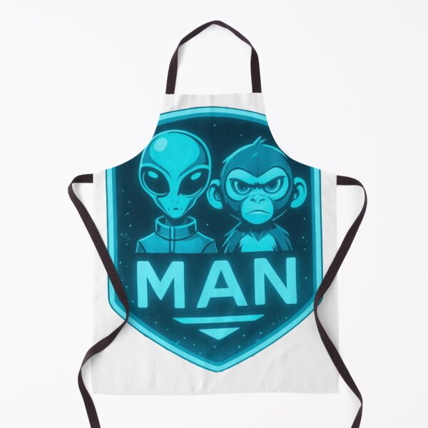 Item preview, Monkey Alien Network Emblem Blue designed and sold by P3T3CARD.