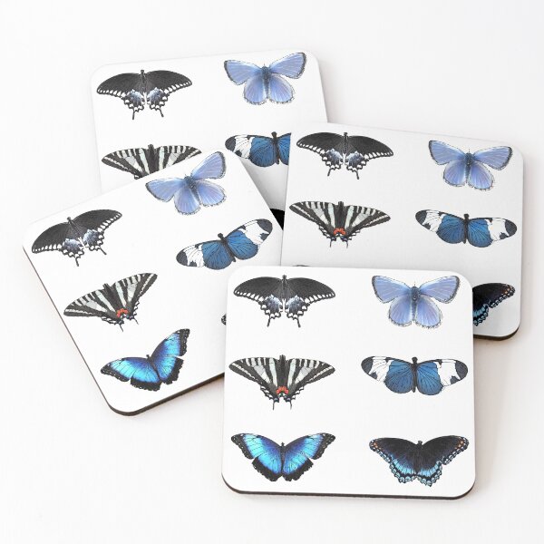 Item preview, blue butterflies designed and sold by emilyxneill.