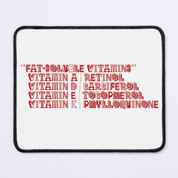 Item preview, Vitamins ADEK | Vitamin Typography designed and sold by RYUcreationsLab.