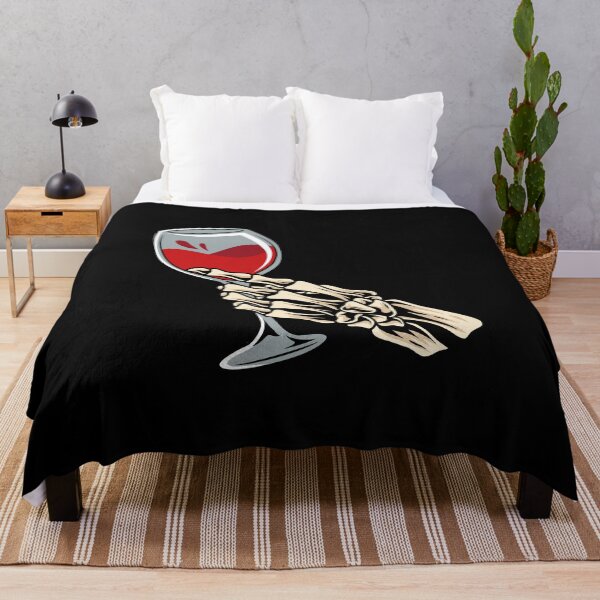 Item preview, Skeleton hand with wine glass designed and sold by Joncasmiart.