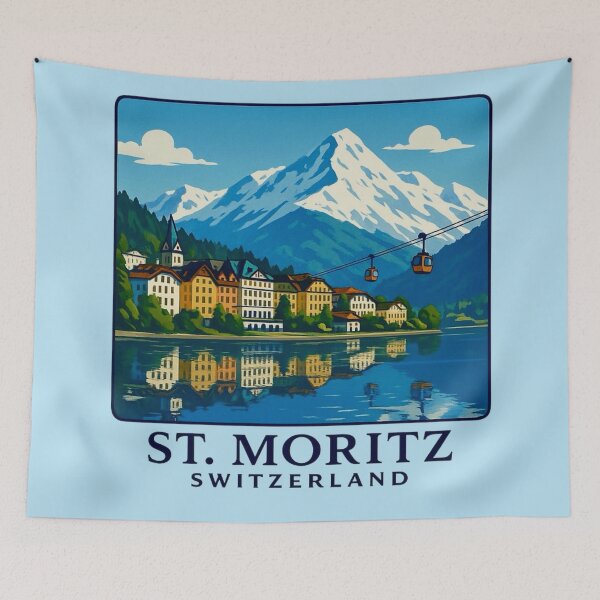 Item preview, St. Moritz, Switzerland designed and sold by Myra365Art.