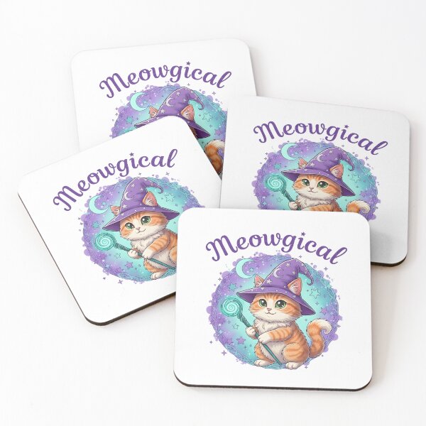 Item preview, Cute Wizard Cat T-Shirt – Meowgical Design for Cat Lovers designed and sold by Print Era.