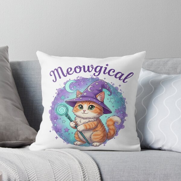 Item preview, Cute Wizard Cat T-Shirt – Meowgical Design for Cat Lovers designed and sold by Print Era.