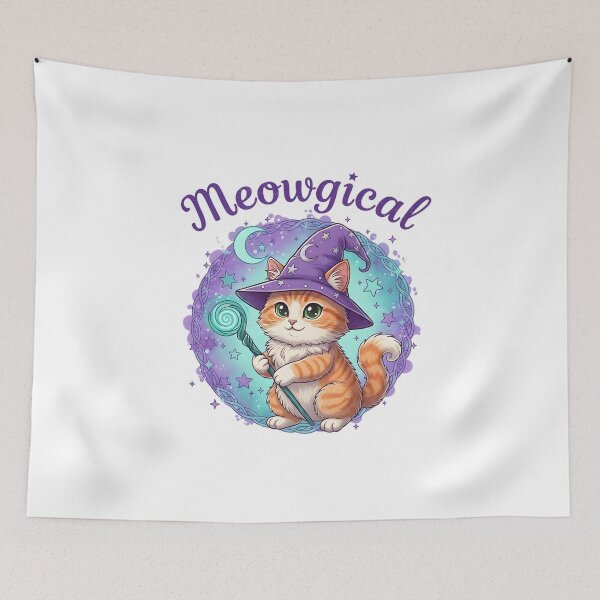Item preview, Cute Wizard Cat T-Shirt – Meowgical Design for Cat Lovers designed and sold by Print Era.