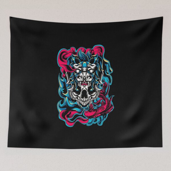 Item preview, Skeleton with fish and lion designed and sold by Joncasmiart.