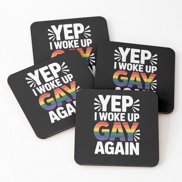 Item preview, LGBT Gay Pride Yep I Woke up Gay Again  designed and sold by THagBlue.