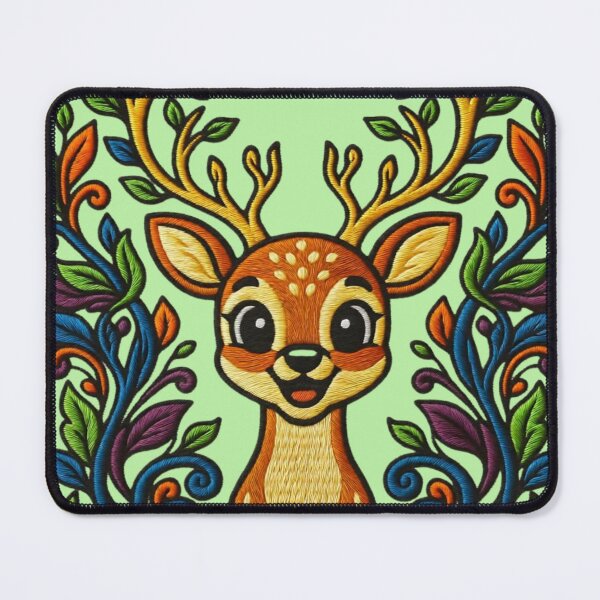 Item preview, Happy Deer Flower Forest designed and sold by Ciervo Primavera.