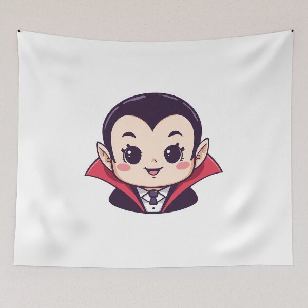 Item preview, Cute Vampire Illustration – Kawaii Halloween Vector Art designed and sold by Vectorfever.