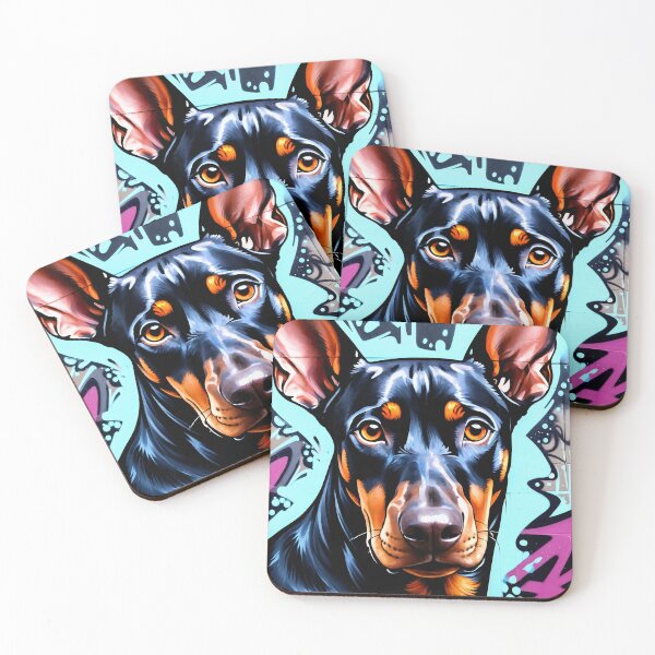 Item preview, Doberman Pinscher Graffiti Art designed and sold by Krystals-Art.