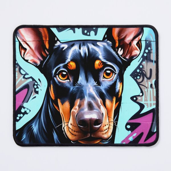 Item preview, Doberman Pinscher Graffiti Art designed and sold by Krystals-Art.