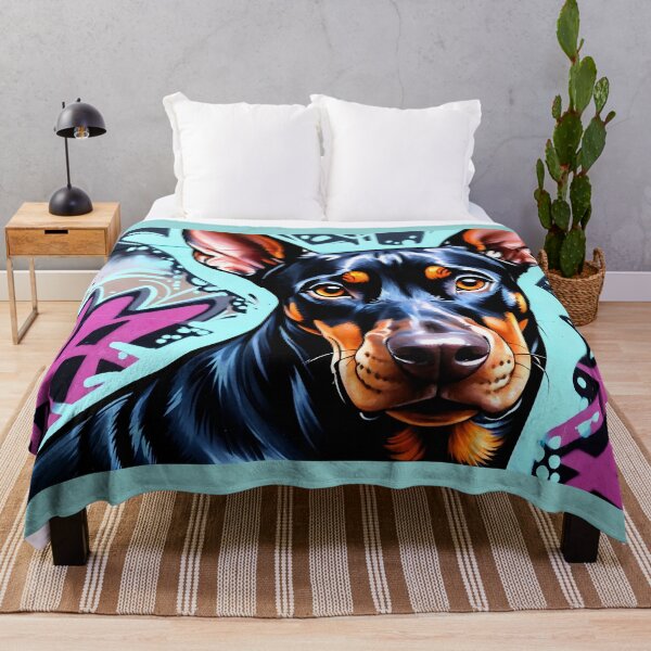 Item preview, Doberman Pinscher Graffiti Art designed and sold by Krystals-Art.