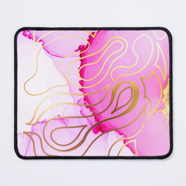 Item preview, Pink Gold Essence – Elegant Ink Flow designed and sold by NizuCaCi.