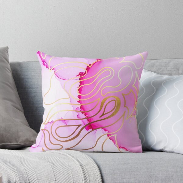 Item preview, Pink Gold Essence – Elegant Ink Flow designed and sold by NizuCaCi.