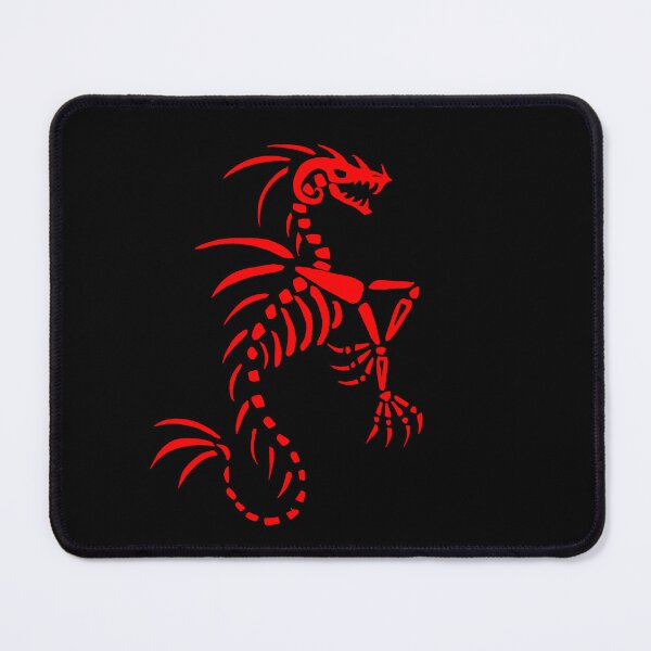 Aperçu de l'œuvre Squelette de dragon de mer - Rouge sang créée et vendue par EChapmanArt.