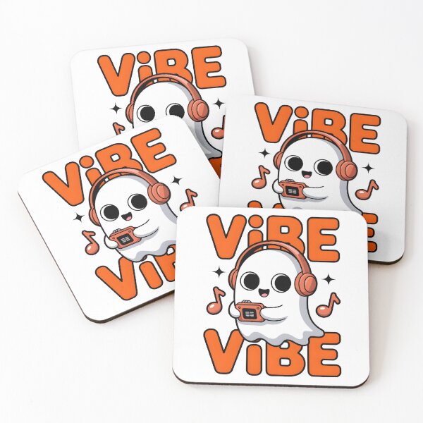 Item preview, Vibe Ghost – Cute Music Lover Halloween Party designed and sold by Taans-Creation.