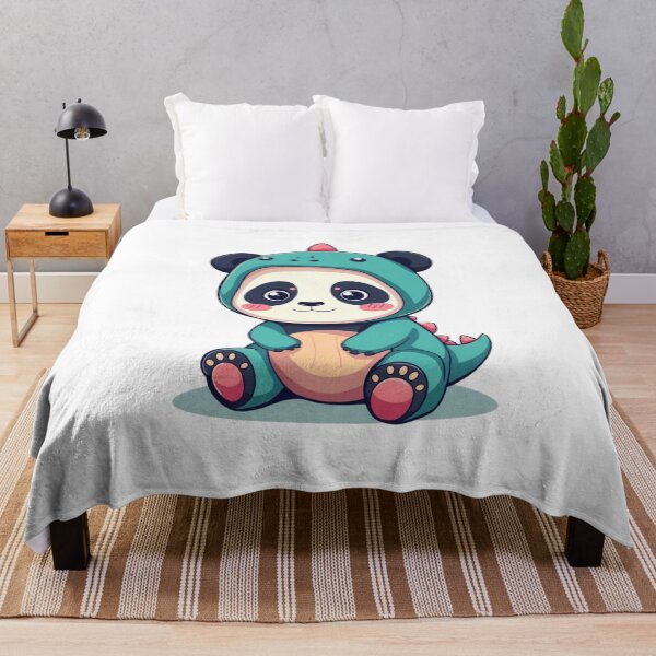 Item preview, Cute Panda in Dinosaur Costume – Kawaii Vector Illustration designed and sold by Vectorfever.