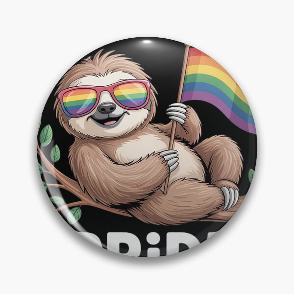 Item preview, LGBT Pride Month LGBTQIA+ Sloth  designed and sold by THagBlue.