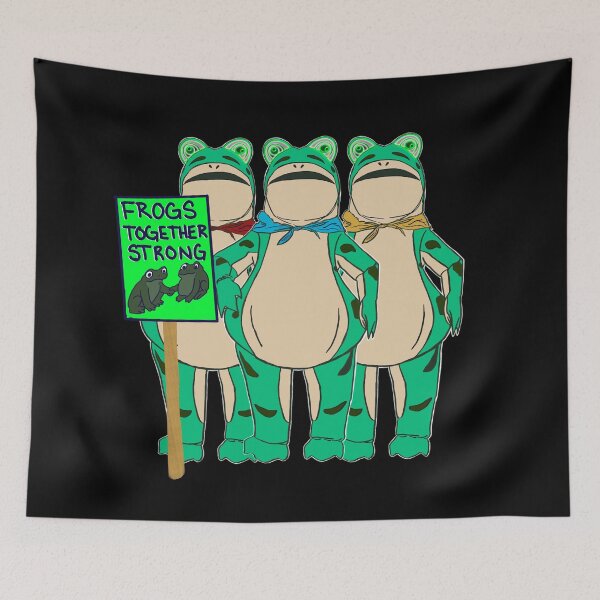 Item preview, The Portland Frog  –  Frogs Together Strong  -  Solidarity  designed and sold by aadventures.