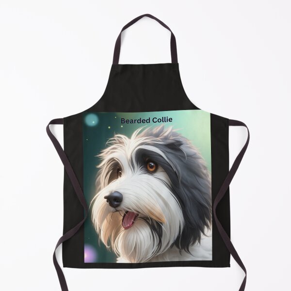 Item preview, Charming Bearded Collie Dog Portrait with Beautiful Fur and Expressive Eyes designed and sold by KJ-Books.