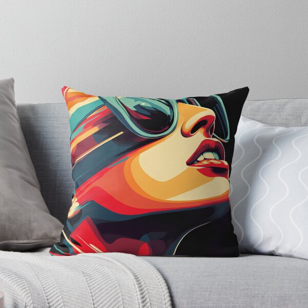 Item preview, Colorful portrait of a woman with sunglasses in modern pop art style designed and sold by Cute-huh.