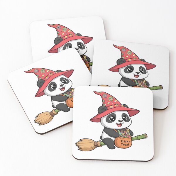 Item preview, Cute Panda Witch Trick-or-Treat Adventure designed and sold by DisignByPrince.