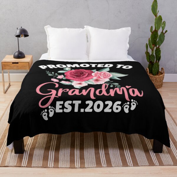 Item preview, Promoted To Grandma Est. 2026 Floral Funny Pregnancy Announcement designed and sold by thebest-2studio.